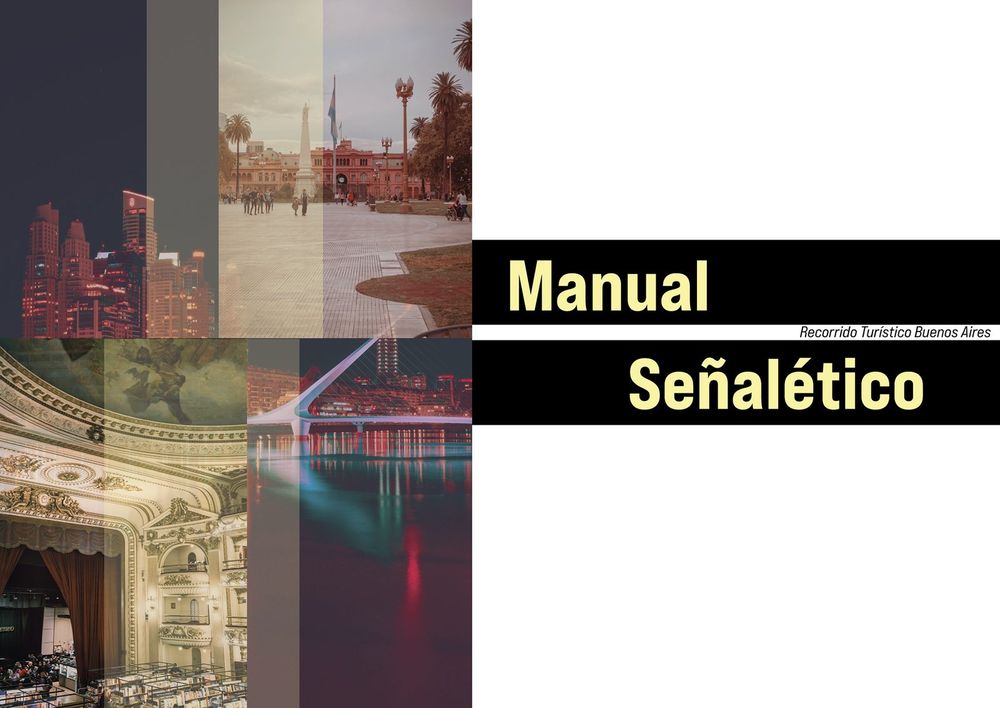Portada del manual señalético de BA Bus City Tour