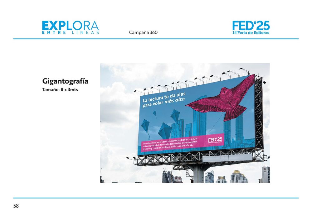 Gigantografía de FED’25 en gran formato